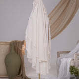Khimar 2 voiles arrondi Mousseline
