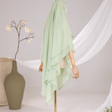 Khimar 2 voiles pointu Mousseline