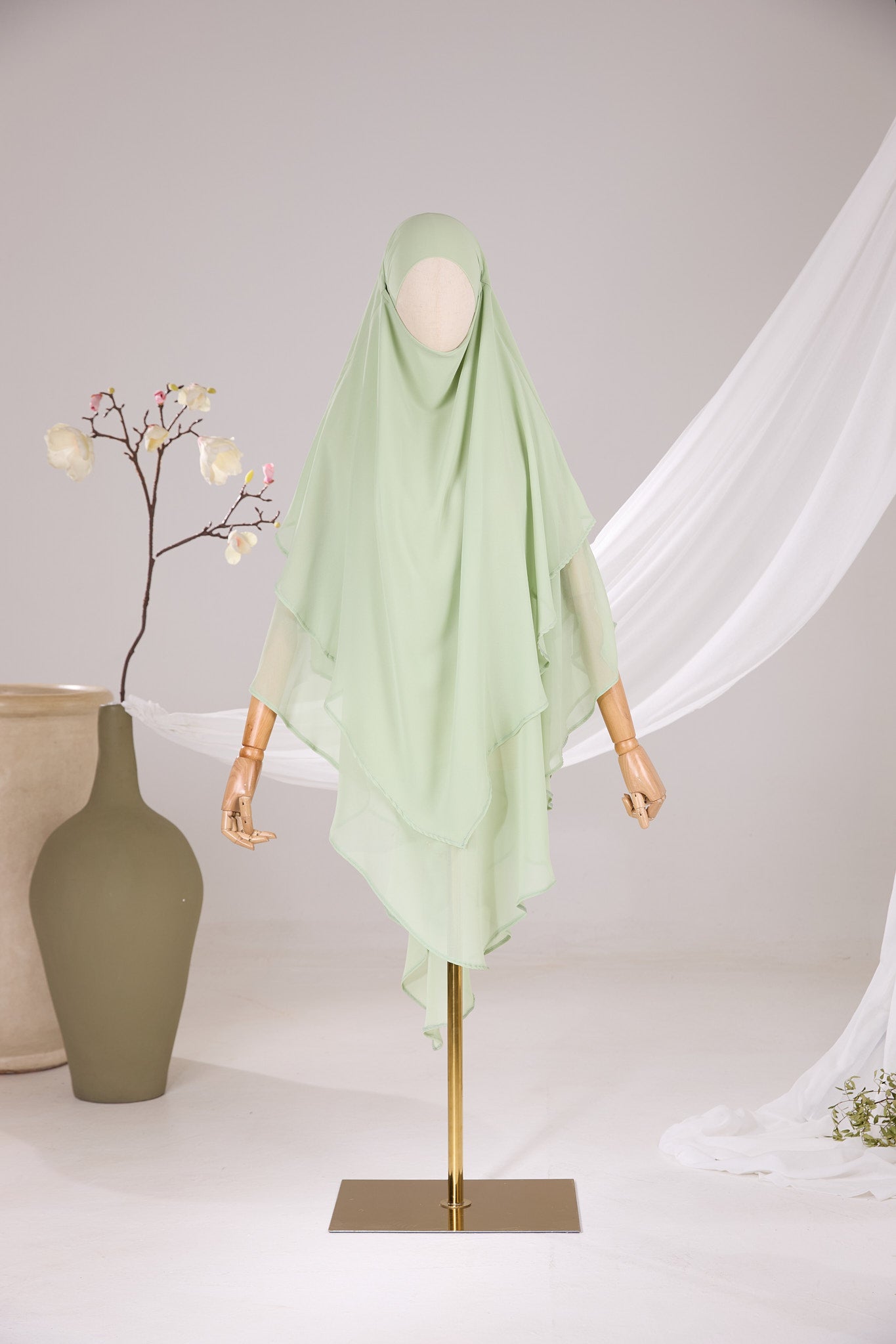 Khimar 2 Spitzschleier Musselin
