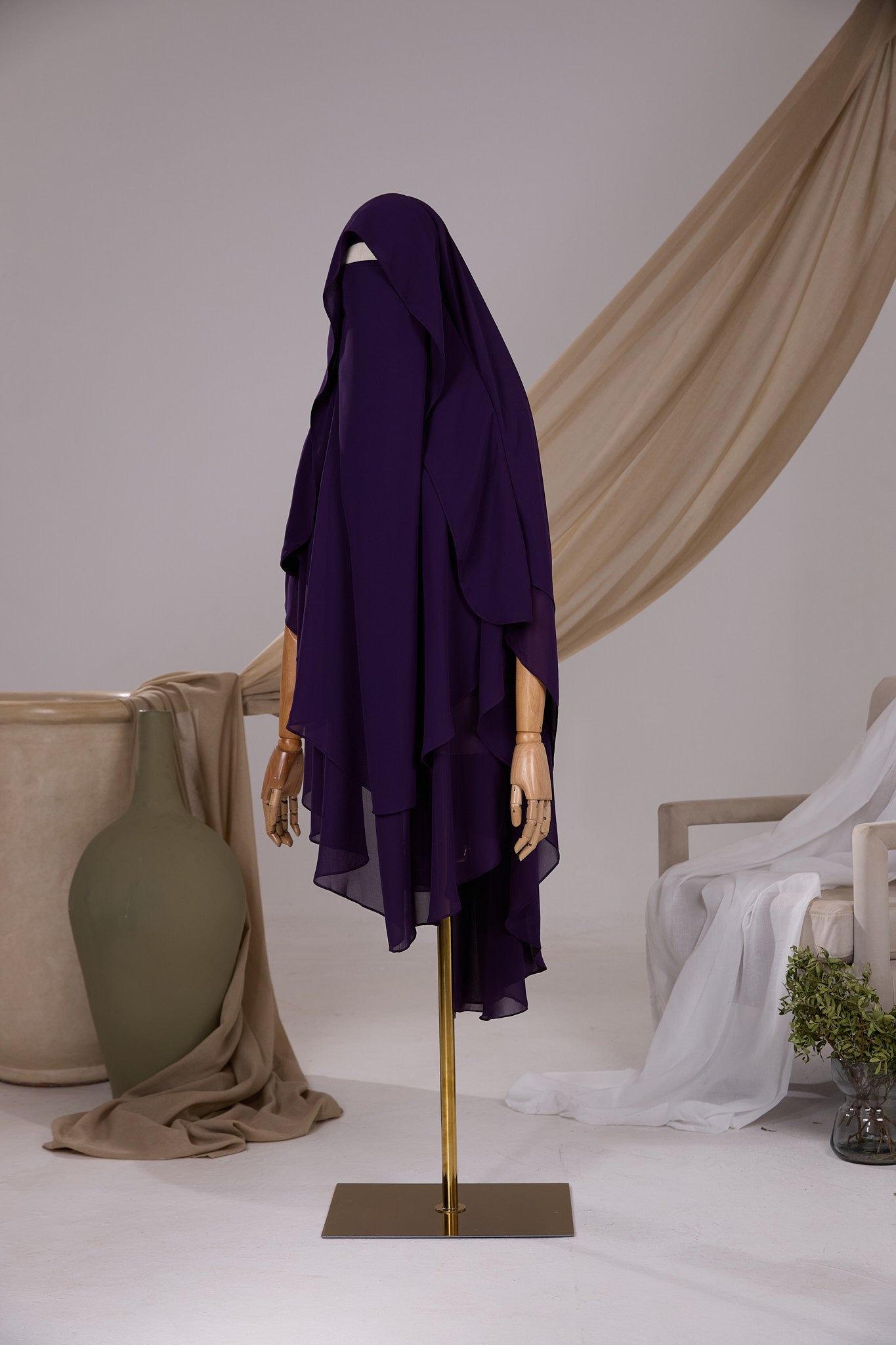 Khimar Butterfly arrondi