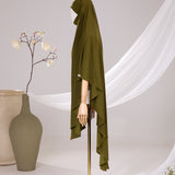 Khimar Maxi Jersey Premium Arrondi