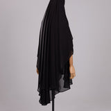 Khimar 2 voiles arrondi Mousseline