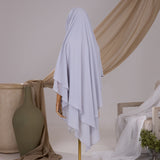 Khimar 2 voiles pointu Mousseline
