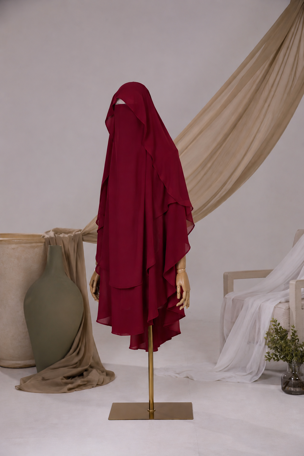 Khimar Butterfly arrondi