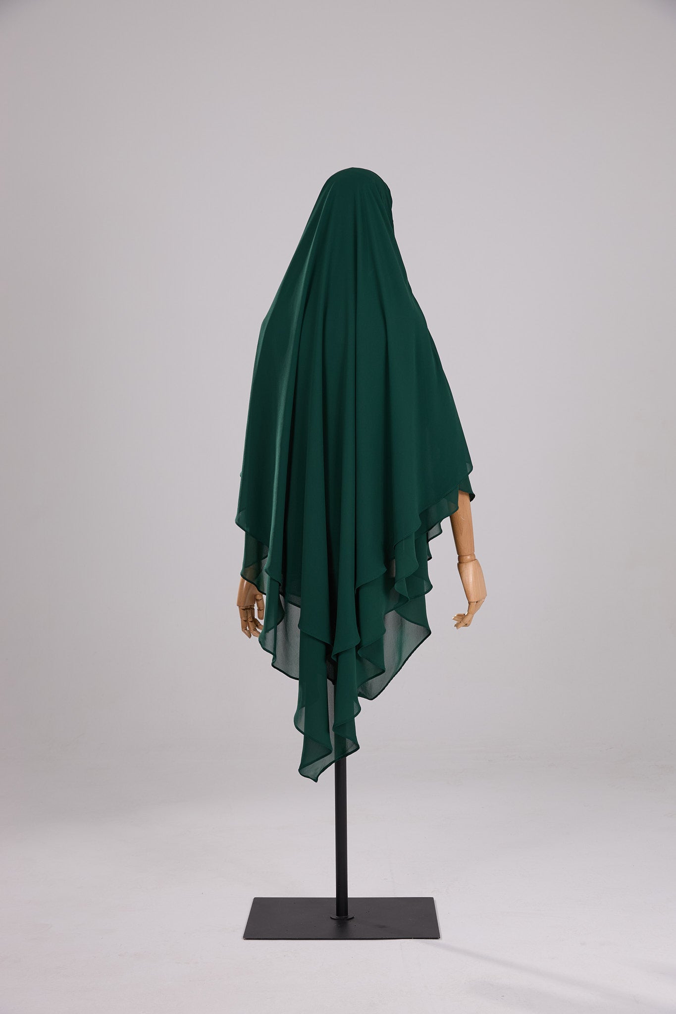 Khimar 2 voiles pointu Mousseline