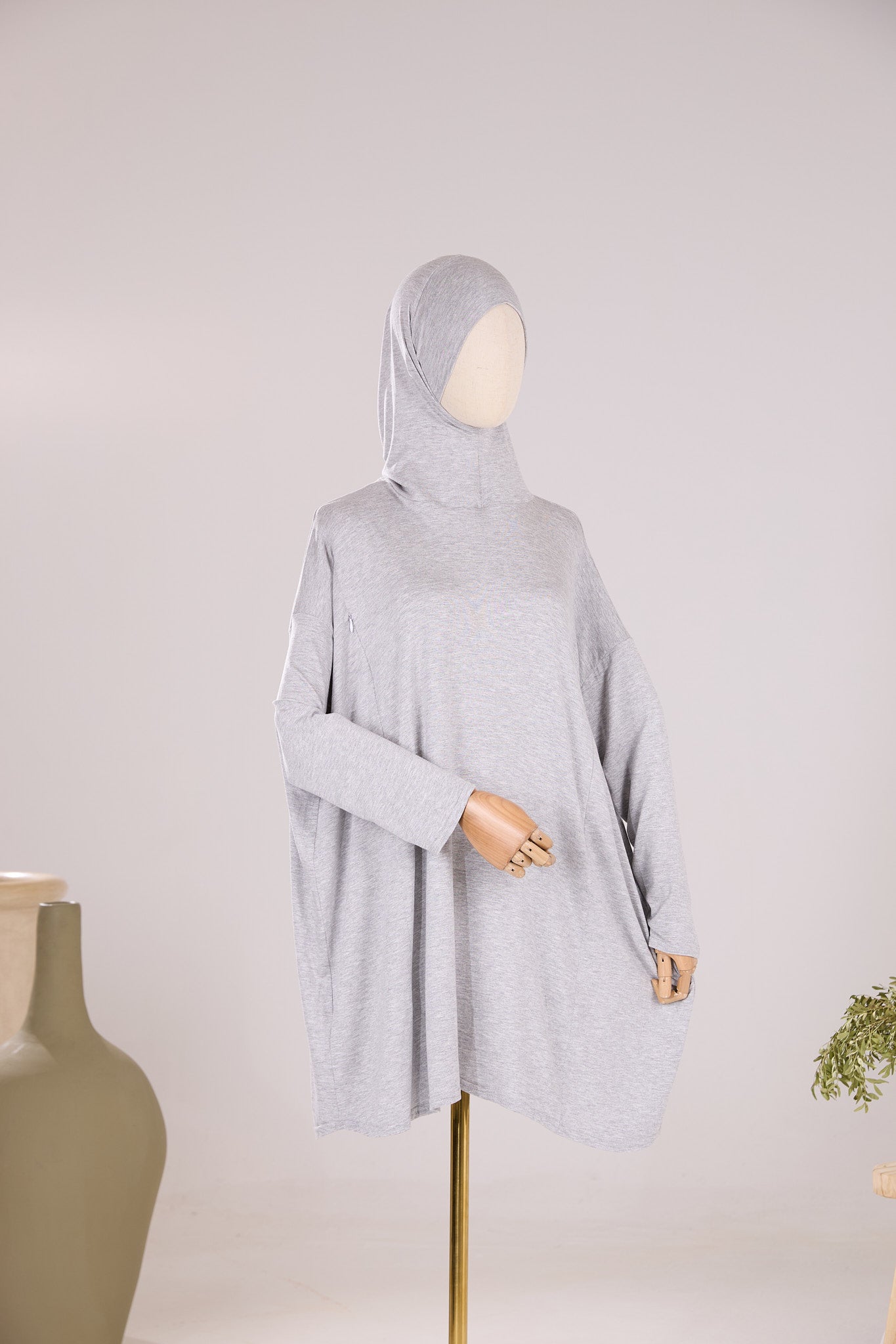 Sous pull col roulé cagoule intégrée
