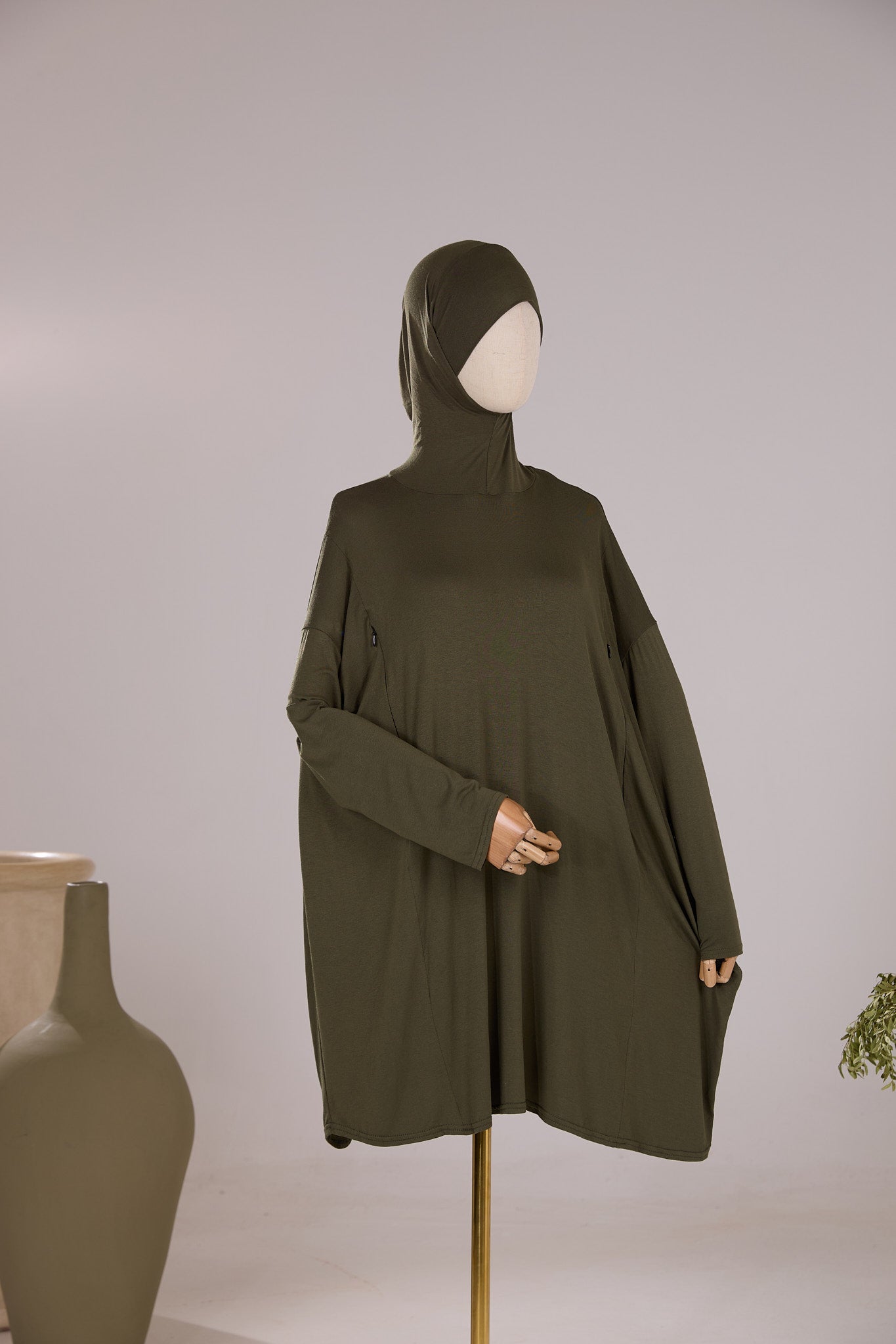 Sous pull col roulé cagoule intégrée