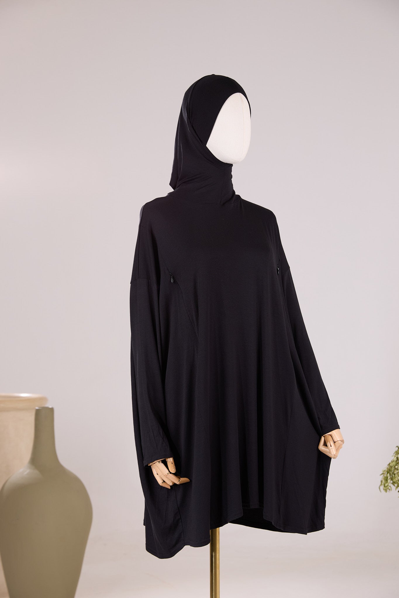 Sous pull col roulé cagoule intégrée